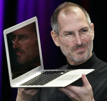 His Steve-ness with the MacBook Air. But will it blend?