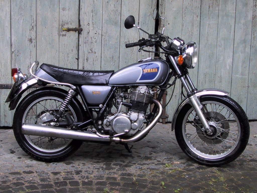 The Yamaha SR500, the classic big single street bike